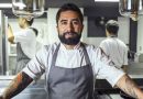 Chef Diego Telles uniformado, el es el creador del restaurante flor de lis Guatemala